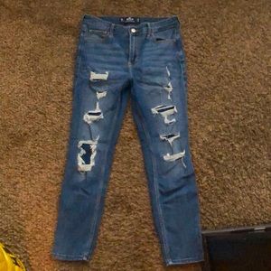 High rise crop skinny classic stretch